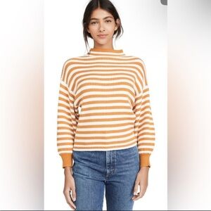 Abound‎ honey yellow and white striped blouse